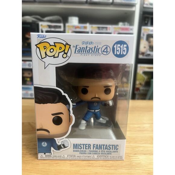 Reed Richards Fantastic 4 Funko Pop Bobblehead #1515 Four Mr. Marvel Pascal MCU - Picture 1 of 6